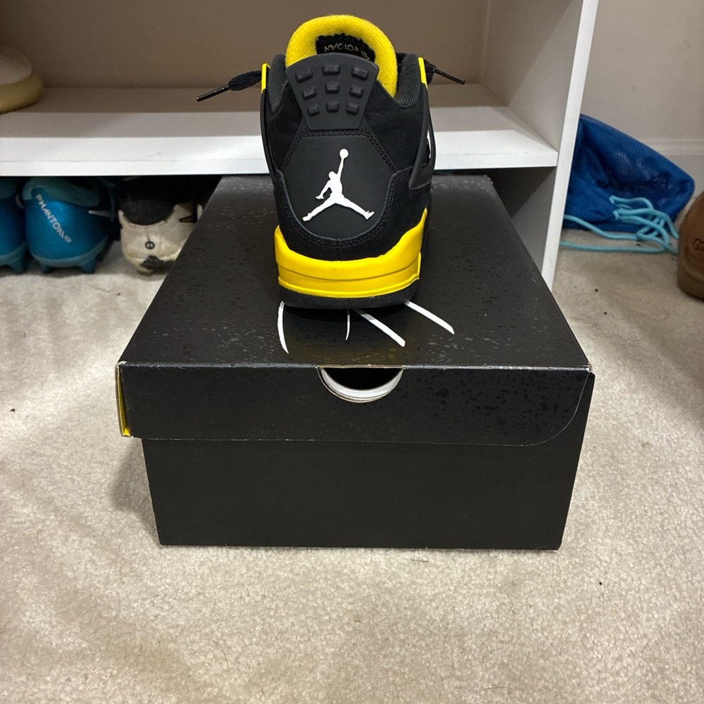 Jordan Black and Yellow Sneakers - Picture 2 of 8